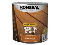 Quick Drying Decking Stain Rich Mahogany 2.5 litre