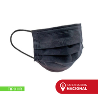 MASCARILLAS QUIRURGICA TIPO IIR PROSAFE CON GOMAS NEGRO