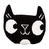 Cross Stitch Kit: Cushion: Eva Mouton: Black Cat