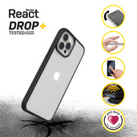 OtterBox React iPhone 12 Pro Max - Schwarz Crystal - clear/Schwarz - Schutzhülle