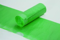 HDPE-Zugbandsäcke DEISS grün, 640x710+50 mmm, 18 my, 60 L