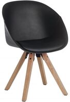 Pyramid Padded Tub Chair Black (Pack 2) - 6947BLACK -