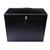 Metal File Box with 5 Suspension Files and 2 Keys Steel A4 Black