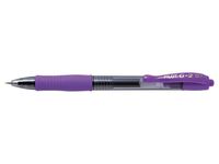 Pilot G-207 Retractable Gel Rollerball Pen 0.7mm Tip 0.39mm Line Violet(Pack 12)