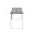 Jemini Soho Square Leg Desk 1200x600x760mm Grey Oak/White KF90771