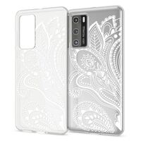 NALIA Motif Cover compatible with Huawei P40 Case, Pattern Design Skin Slim Protective Silicone Phone Bumper, Ultra-Thin Shockproof Mobile Back Protector Rugged Soft Shell Artif...