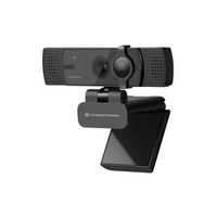 Conceptronic Webkamera - AMDIS07B (3840x2160 képpont, Auto-fókusz, 60 FPS, USB 2.0, univerzális csipesz, mikrofon)