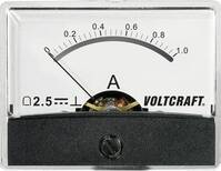 Beépíthető analóg lengőtekercses árammérő műszer 1A/DC Voltcraft AM-60x46