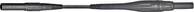 Mérőzsinór, mérővezeték 4 mm-es banándugóval, 1 mm² Szilikon 1m fekete MultiContact XSMS-419