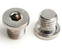 M30 X 1.5 SOCKET PIPE PLUG WITH COLLAR DIN 908 A2 STAINLESS STEEL