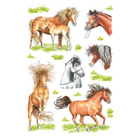 Sticker Gezeichnete Pferde