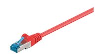 S/FTP CAT6A 0.25M Red LSZH PIMF( Pairs in metal foil) Braid (Aluminum)Network Cables