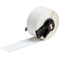 White Polyester Tape for M611, BMP61 and BMP71 25.40 mm X 15.24 m PTL-42-489, White, Self-adhesive printer label, Polyester, ThermalPrinter Labels