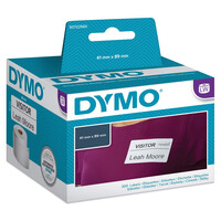 Etichette Dymo label writer 41x89 rotolo da 300et rimovibili