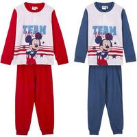 PIJAMA LARGO INTERLOCK MICKEY DARK BLUE