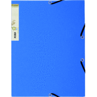 Eckspannmappe A4 380g/qm Karton hellblau/dunkelblau