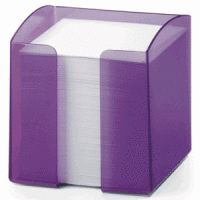 Zettelkasten Trend 10x10x10,5cm transluzent lila