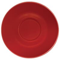 Olympia Cafe Saucers in Red Made of Stoneware 158(�)mm / 6 1/4" - 12