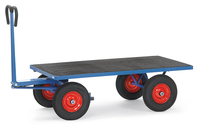 fetra® Handpritschenwagen, Ladefläche 1200 x 800 mm, nur Plattform, Vollgummiräder