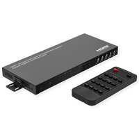 VALUE HDMI Matrix Switch, 4x2 QUAD Multi-Viewer, Naadloos schakelen