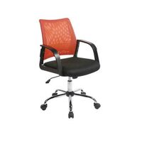 Coloured mesh back operator office chairs