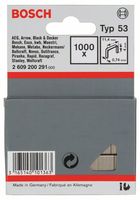 Feindrahtklammer Typ 53, 11,4 x 0,74 x 4 mm, 1000er-Pack