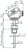 Zeichnung: Widerstandsthermometer mit kleinen Anschlusskopf, mit kleinem Halsrohr