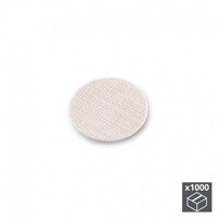 EMUCA 4026328 - Lote de 1.000 tapas adhesivas D. 13 mm en acabado efecto textil beige