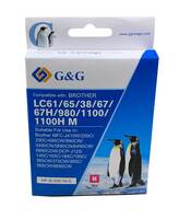 G&G Tinte magenta ersetzt lc-980m für Brother dcp 145, 165, 365, mfc 250