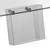 Leaflet Hanger / Leaflet Dispenser / Shelf Leaflet Holder to Clip On, transparent | for clipping on to 6-10 mm thick glass shelves