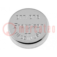 Battery: silver; 1.55V; 376,377,coin,R626,SR626; Ø6.8x2.6mm