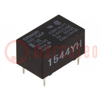 Relay: electromagnetic; SPDT; Ucoil: 24VDC; Icontacts max: 3A; PCB