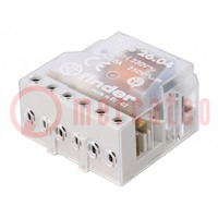 Relay: installation; bistable,impulse; NO x2; Ucoil: 230VAC; 10A