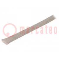 Polyester braid; ØBraid : 18÷34mm; polyester; grey; -50÷150°C