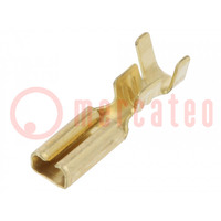 Terminal: flat; 2.8mm; 0.8mm; female; 0.3÷1mm2; crimped; for cable