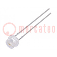 LED; 4,8mm; rood; 600÷1000mcd; 100°; Voorkant: convex; 1,6÷2,4V