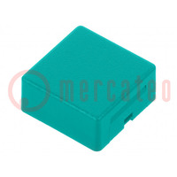 Button; AML series; 15x15mm; square; green; AML