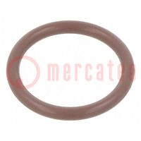 Uszczelka O-ring; FPM; Thk: 2mm; Øwewn: 15mm; brązowy; -20÷200°C