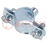 T-bolt clamp; 14÷17mm; steel; Plating: zinc; 732 G; industrial