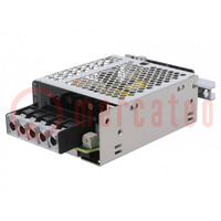 Power supply: switched-mode; for DIN rail; 15W; 12VDC; 1.3A; OUT: 1