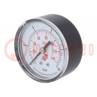 Manometer; 0÷10bar; non-aggressive liquids,inert gases; 50mm