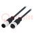 Cable: for sensors/automation; PIN: 4; M12-M12; 5m; plug; plug; male