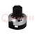 Precise knob; with counting dial; Shaft d: 6.35mm; Ø22.8x23.5mm