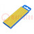 Jelölések; Jelölés: U; 2,8÷3,8mm; poliamid; sárga; -40÷85°C; WIC