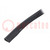 Randbescherming; PVC; L: 10m; zwart; H: 13mm; W: 6,5mm; -30÷70°C