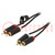 Cable; RCA plug x2,both sides; 5m; Plating: gold-plated; black