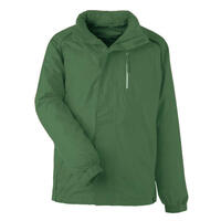 Berufsbekleidung Regenjacke, mit Kapuze, div. Taschen, grün, Gr. S - XXXL Version: L - Größe L