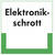 Abfallkennzeichnung - Textschild, Elektronikschrott, Größe (BxH): 40,0 x 40,0 cm