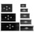 Kennflex Schilderträger aus ABS-Kunststoff schwarz, 16x9,00 cm