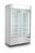 SARO Kühlschrank mit 2 Glastüren, weiß, Modell G 885, Ansicht vorne